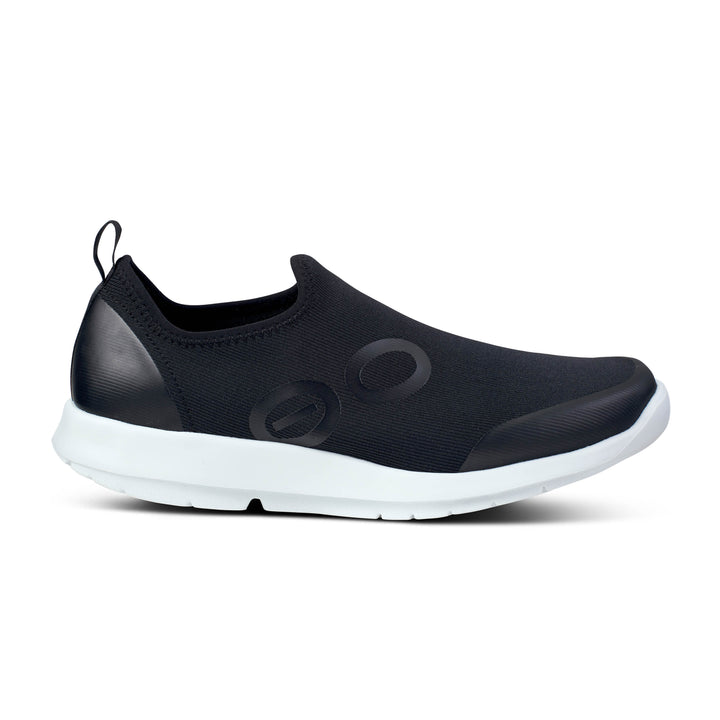 Women's Oofos OOMG Sport Low Shoe Color: White Black 