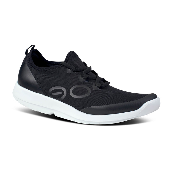 Men's Oofos OOmg Sport ls Low Shoe Color: White Black 