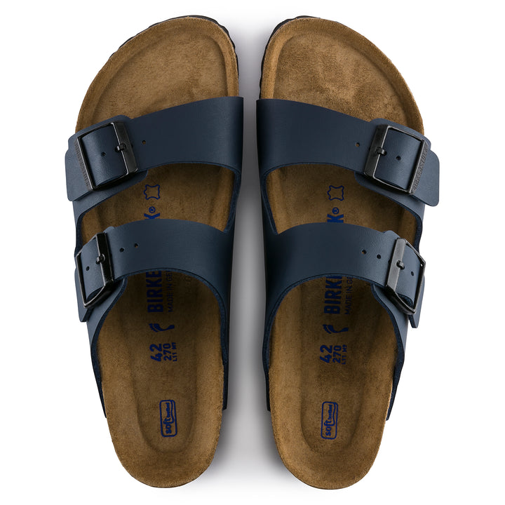 Birkenstock Arizona Soft Footbed Birko-Flor Color: Blue  3