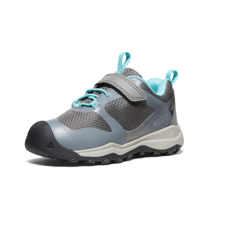 Little Kid's Keen Wanduro Waterproof Shoe Color: Steel Grey / Ipanema