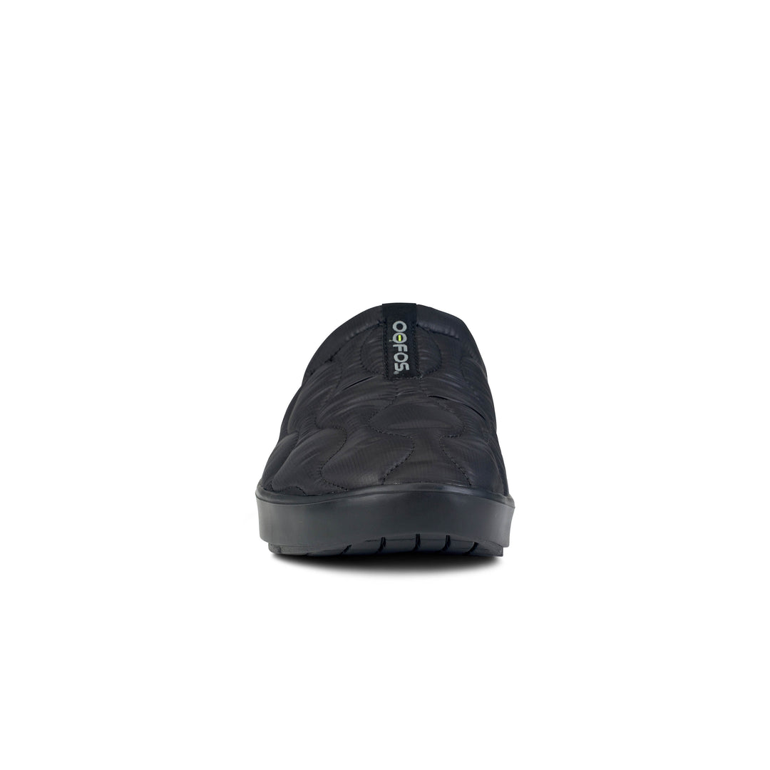 Women's OOfOS OOCOOZIE THERMO Mule Color: Black  7