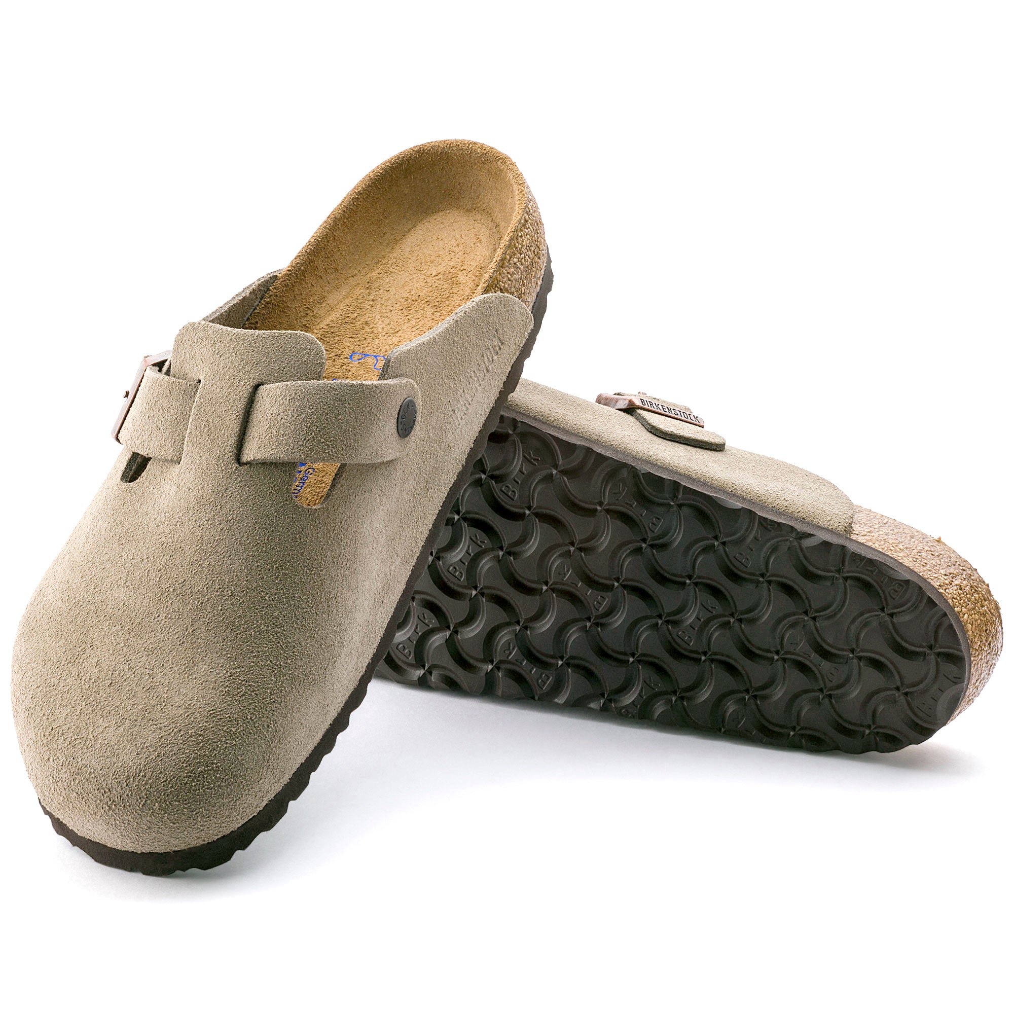 Birkenstock 2024 boston bs color taupe suede regular wide