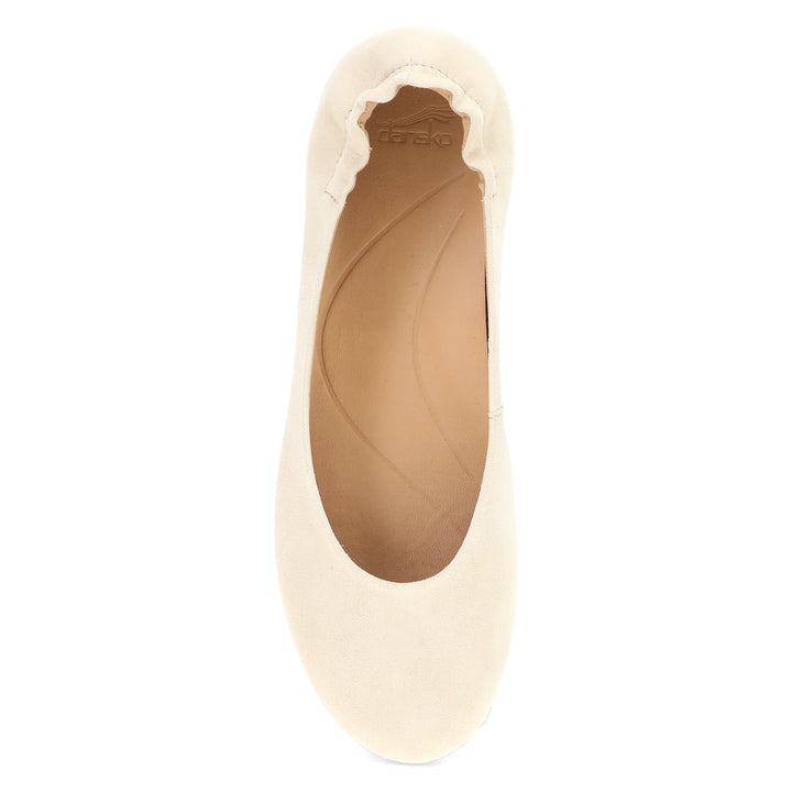 Women's Dansko Mollie Flat Color: Sand Suede 4