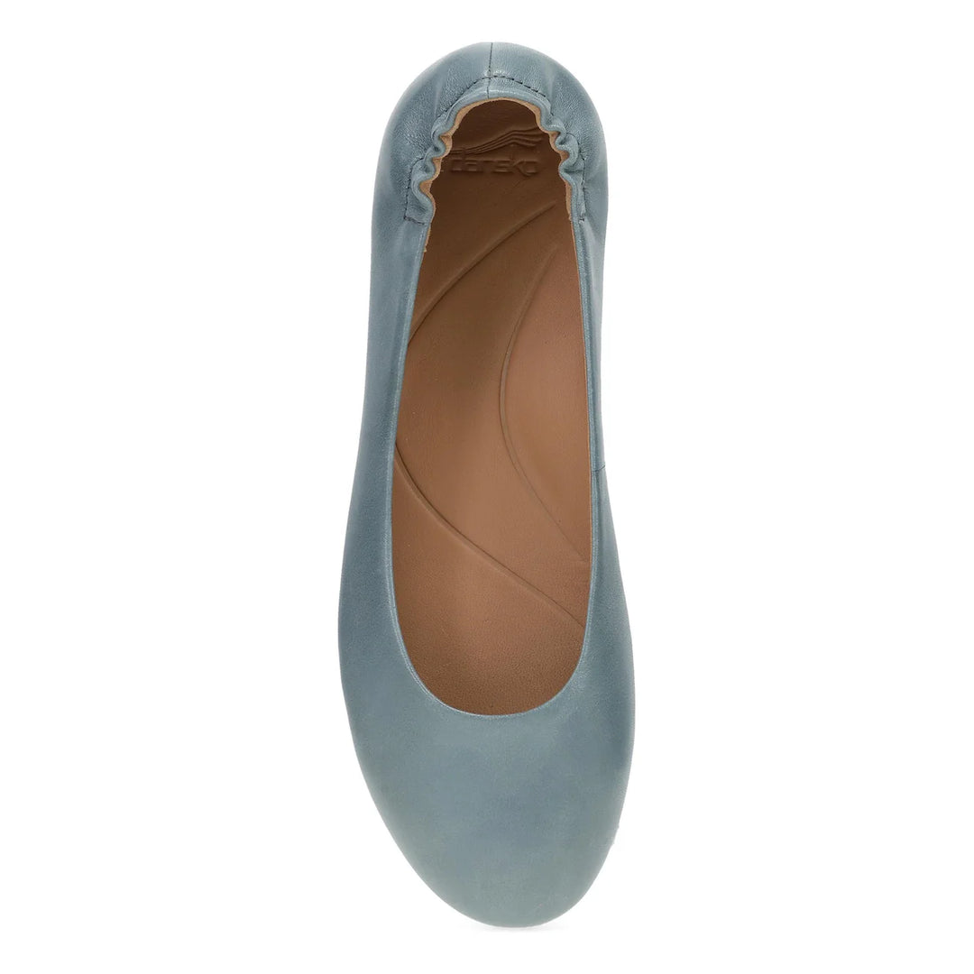 Women's Dansko Mollie Flat Color: Denim Nappa 4