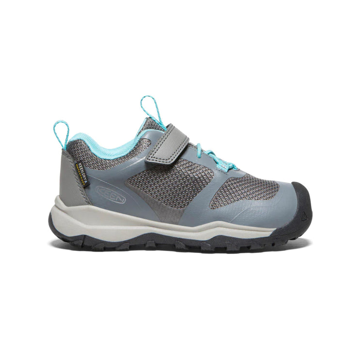 Little Kid's Keen Wanduro Waterproof Shoe Color: Steel Grey / Ipanema