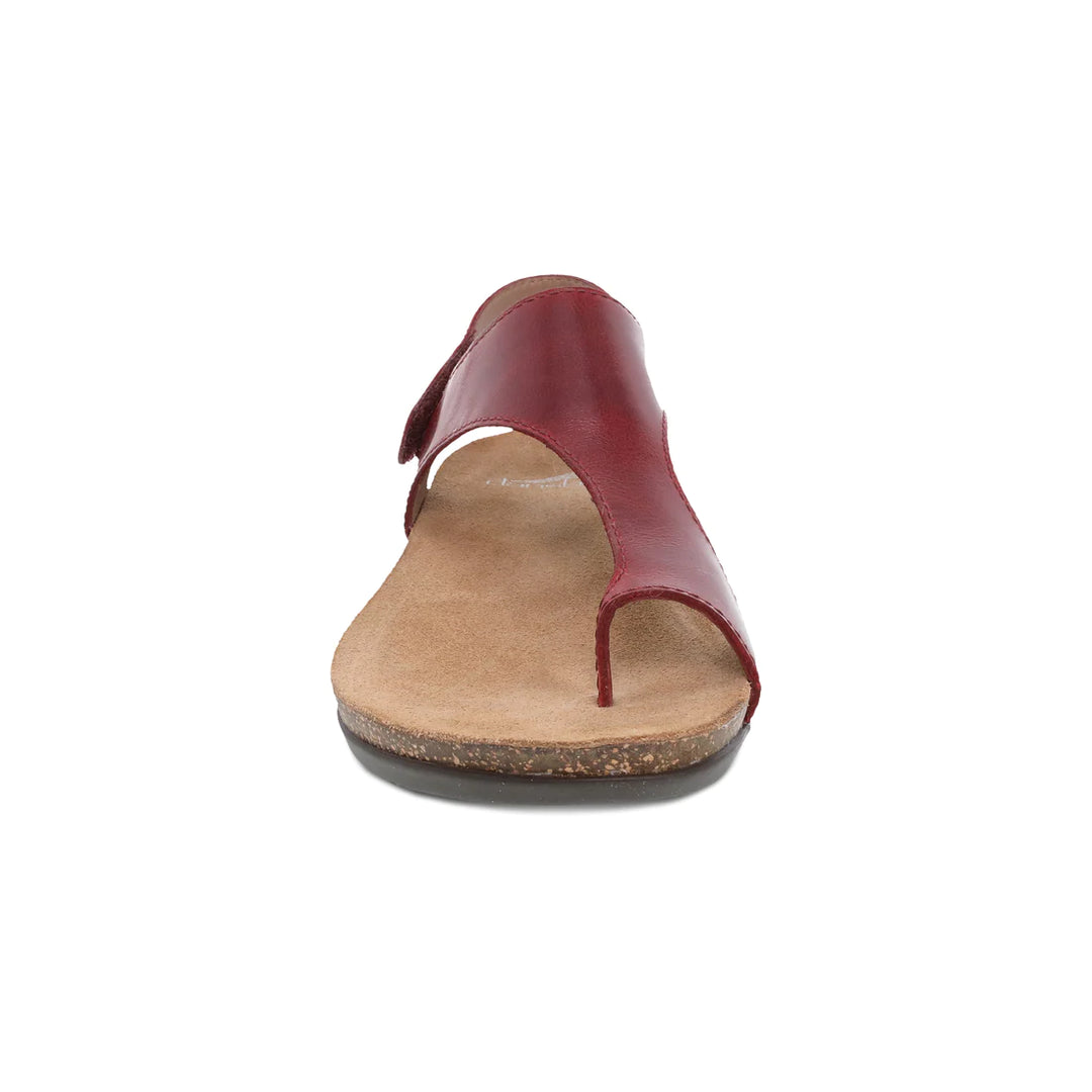 Women's Dansko Reece Color: Cinnabar Waxy Burnished Sandal 5