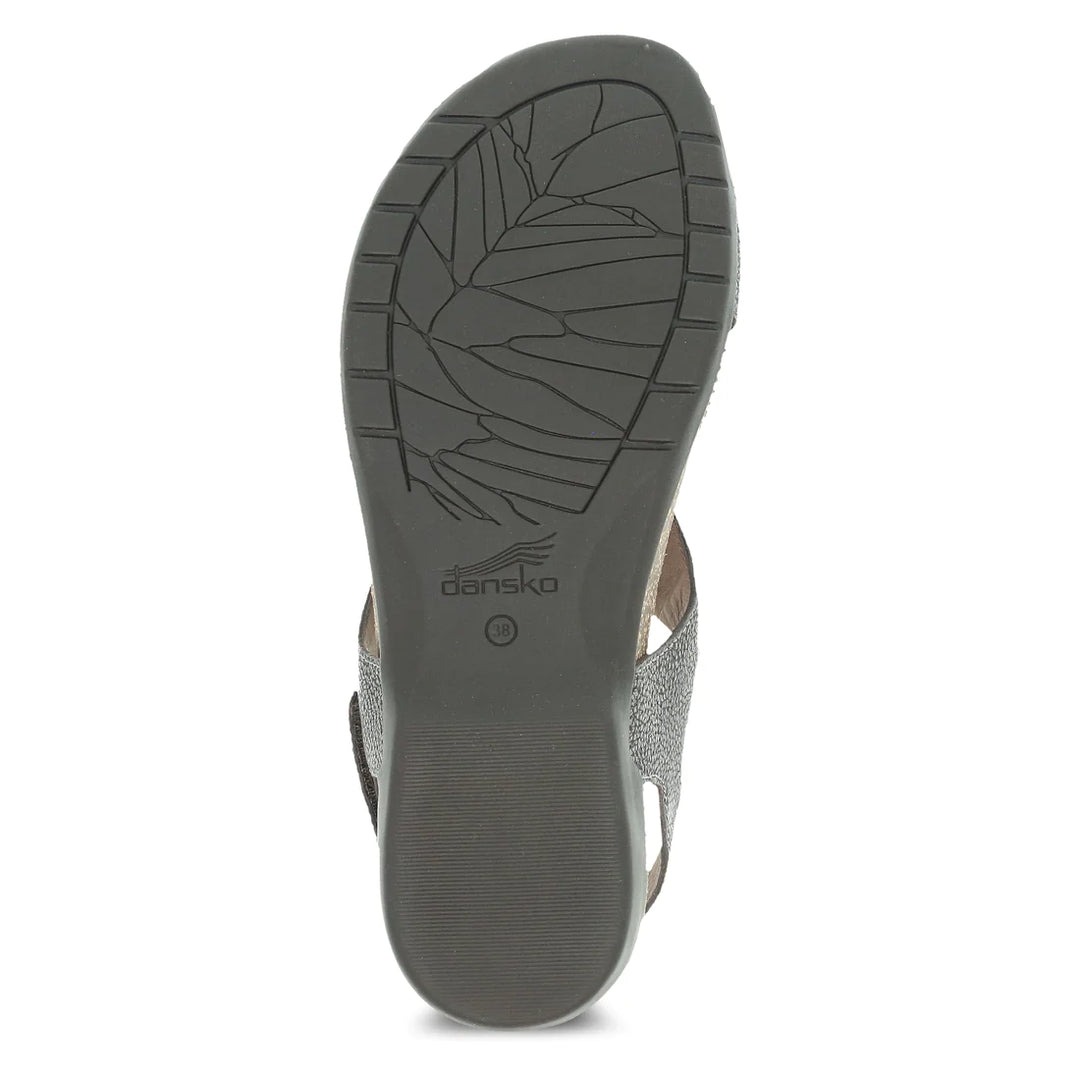 Women's Dansko Reece Color: Pewter Metallic Sandal 3