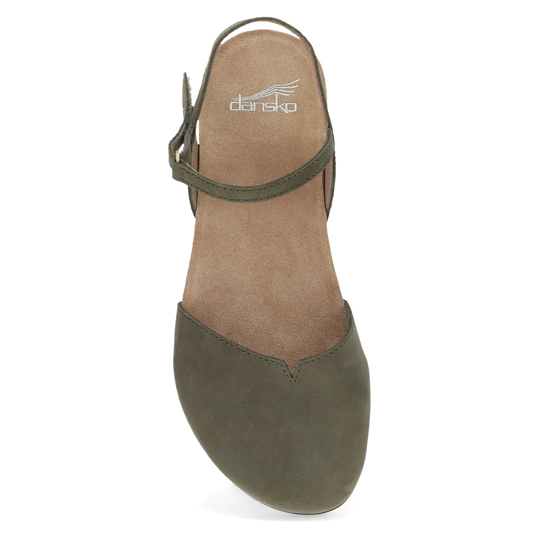 Women's Dansko Rowan Mary Jane Color: Ivy Milled Nubuck  6