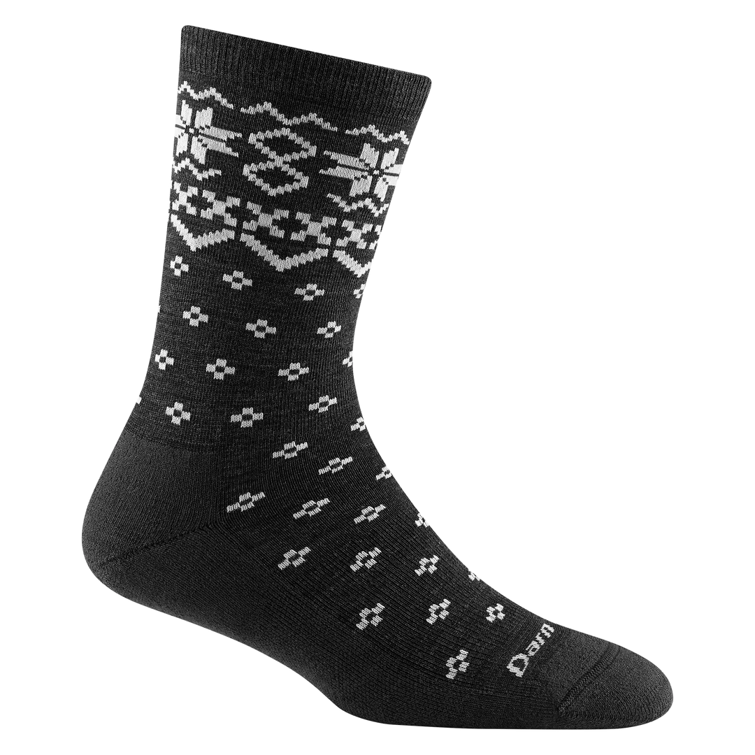 Women's Darn Tough Shetland Crew Lightweight Lifestyle Sock Color: Charcoal