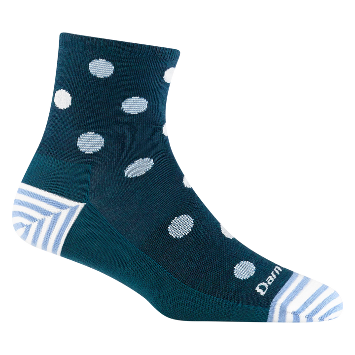 Women's Darn Tough Dottie Shorty Lightweight Lifestyle Sock Color: Dark Teal 