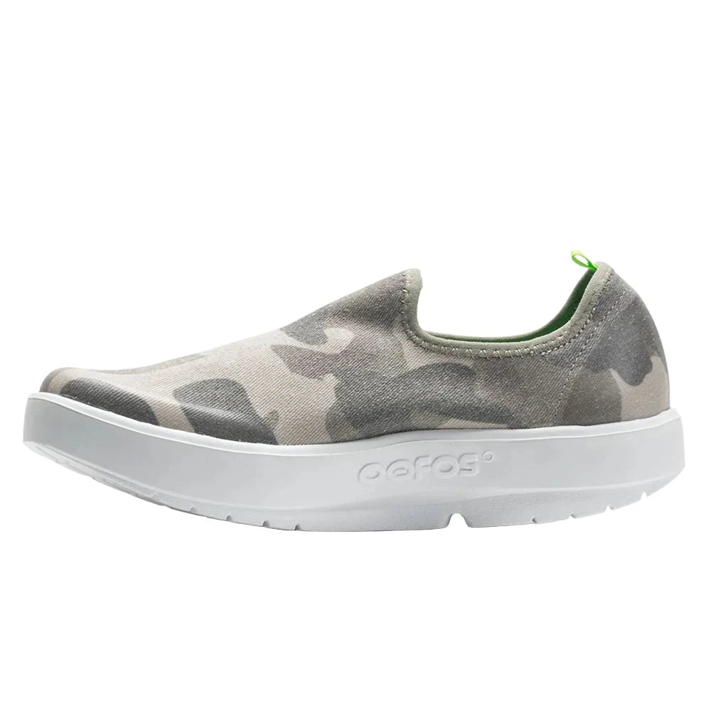 Women's Oofos OOmg eeZee Color: Green Camo 3