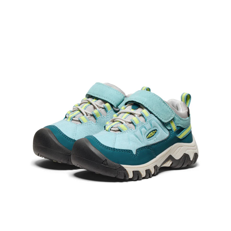 Little Kid's Keen Targhee IV Waterproof Hiking Shoe Color: Reef Waters/Daiquiri Green 1