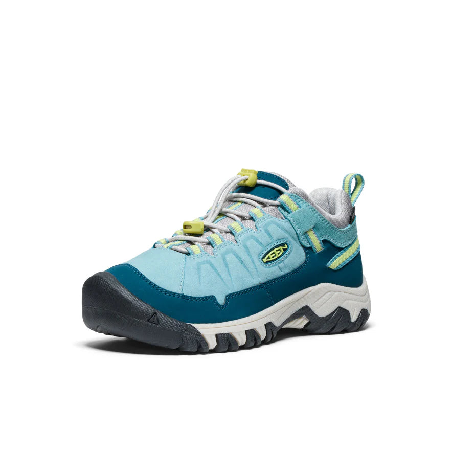 Big Kid's Keen Targhee IV Waterproof Hiking Shoe Color: Reef Waters/Daiquiri Green 6