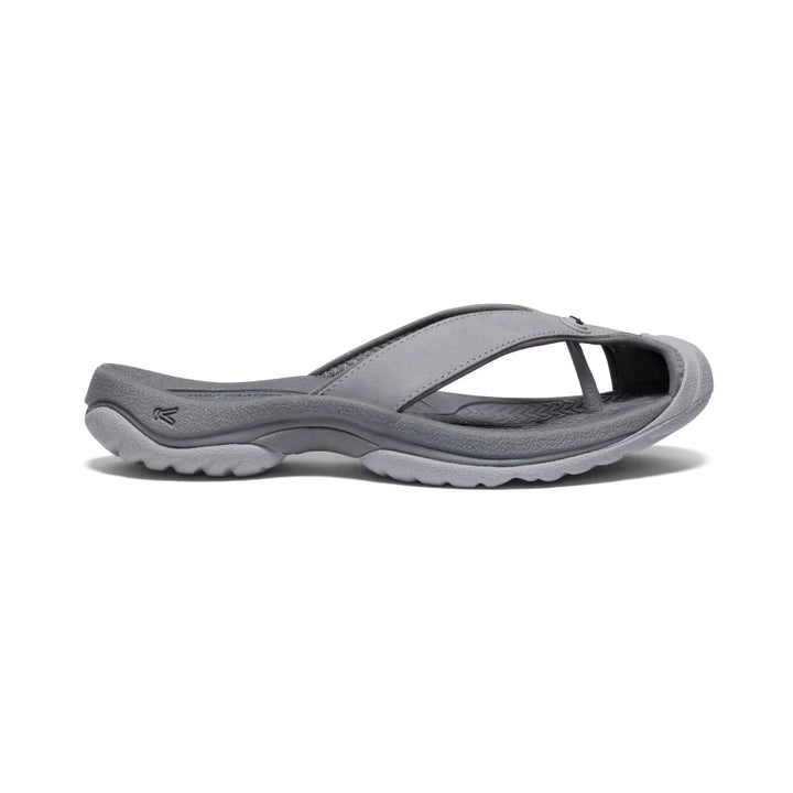 Women's Keen Waimea Leather Flip Flop Color: Alloy/Black 2