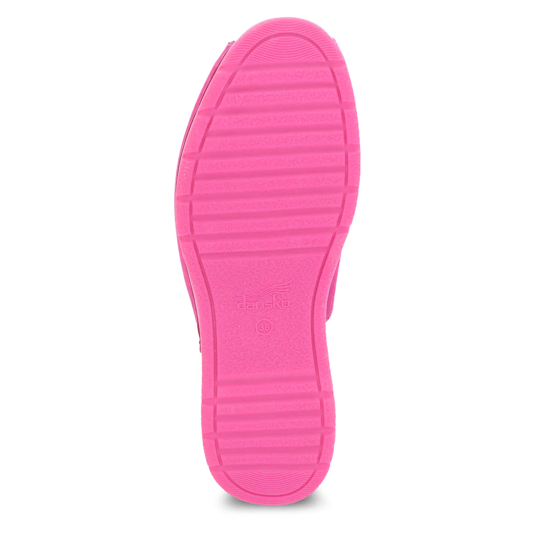 Women's Dansko Ravyn Sandal Color: Fuchsia Milled Nubuck 3