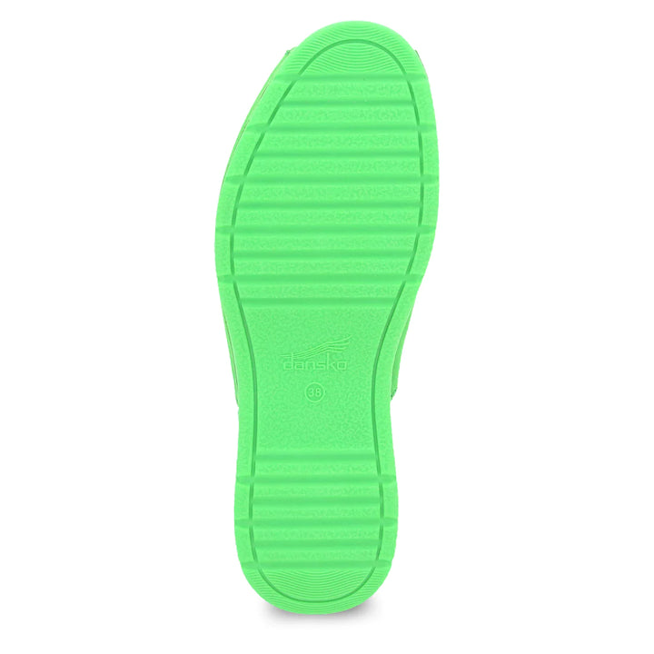 Women's Dansko Ravyn Sandal Color: Lime Milled Nubuck 3