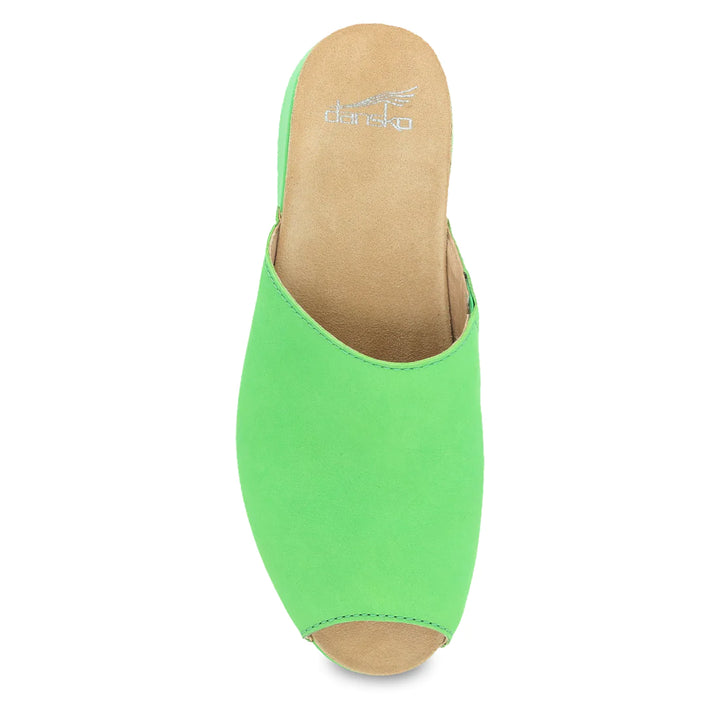 Women's Dansko Ravyn Sandal Color: Lime Milled Nubuck 4