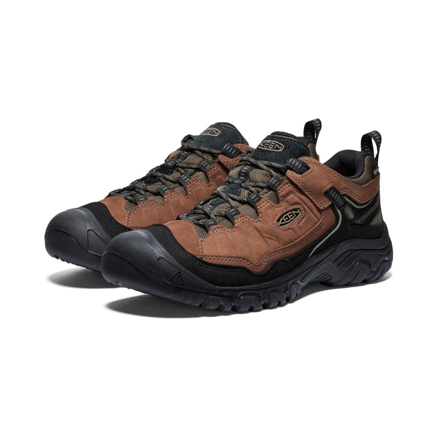 Men's Keen Targhee IV Waterproof Hiking Shoe Color: Bison/ Black  1