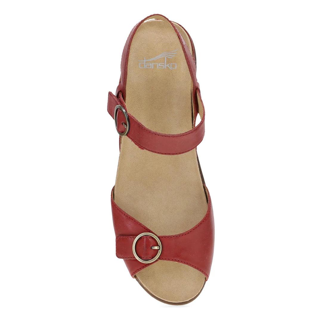 Women's Dansko Candace Sandal Color: Red 4