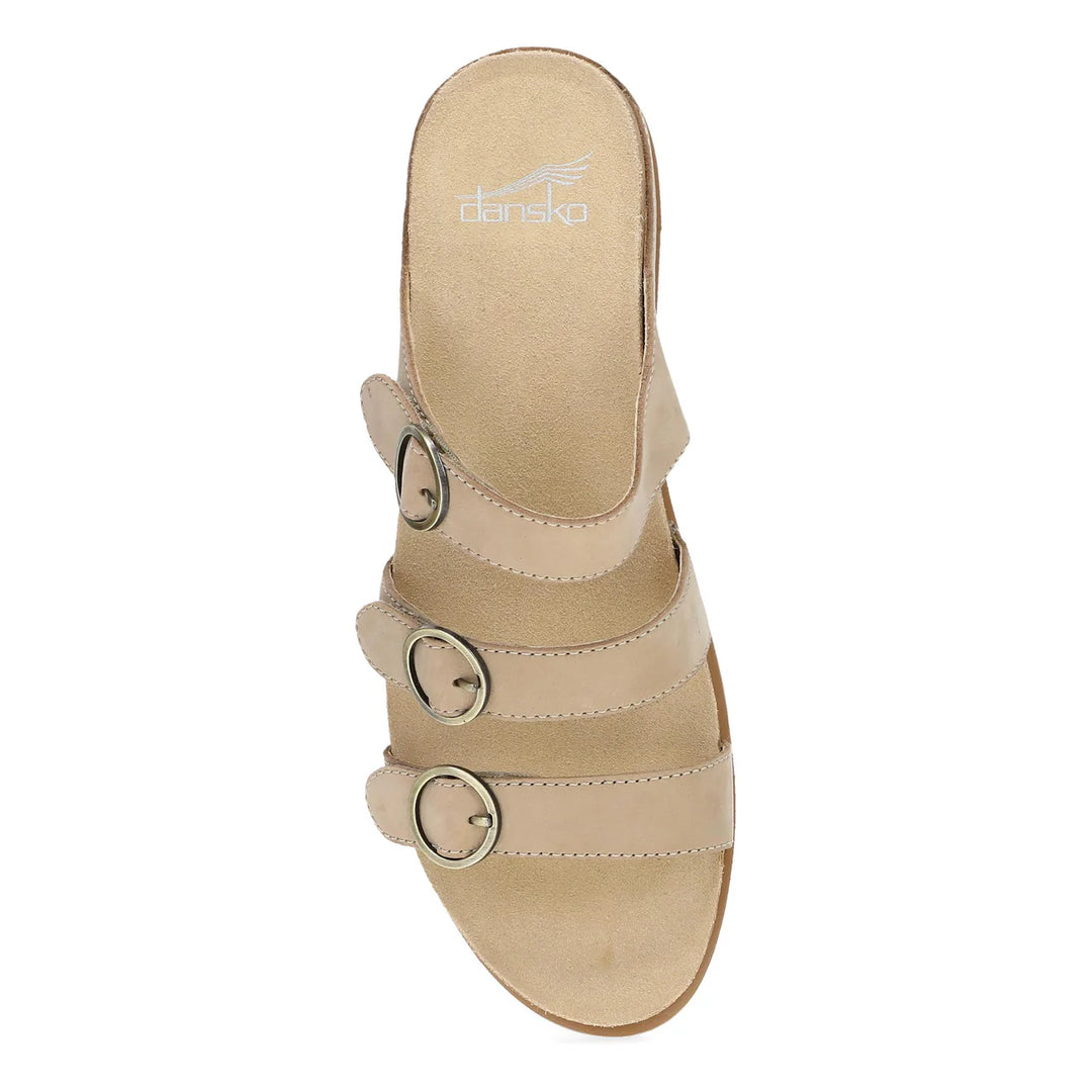 Women's Dansko Campbell Sandal Color: Sand Milled Nubuck  3