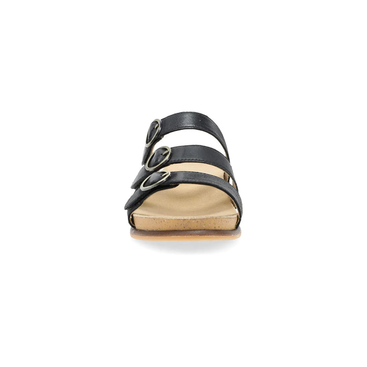 Women's Dansko Campbell Sandal Color: Black Burnished Nappa 6