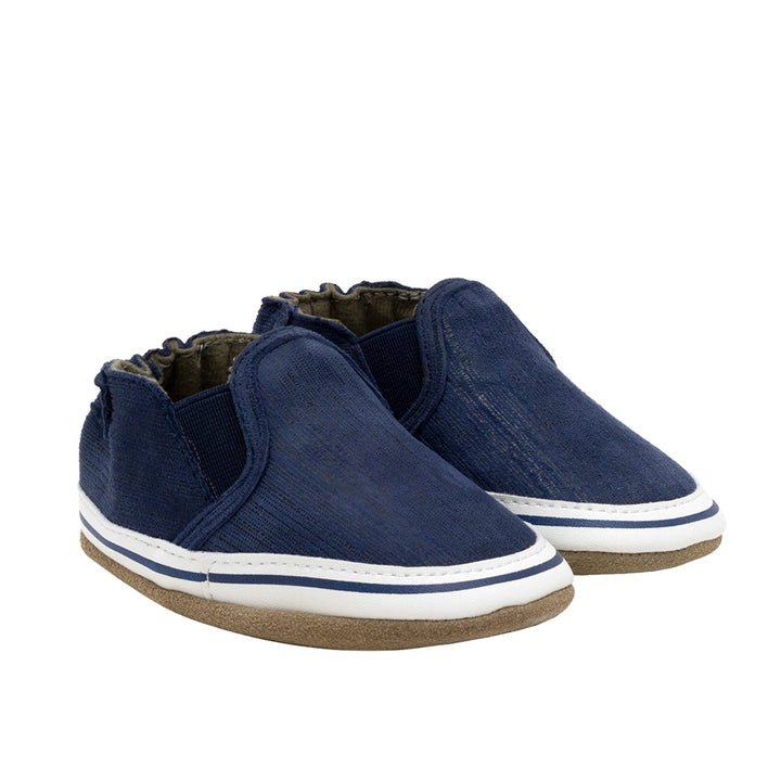 Robeez Liam Basic Soft Soles Color: Navy 