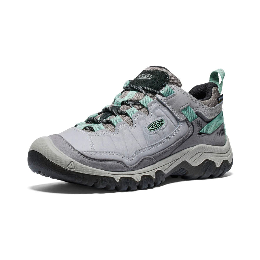 Women's Keen Targhee IV Waterproof Hiking Shoes Color: Alloy/Granite Green 6