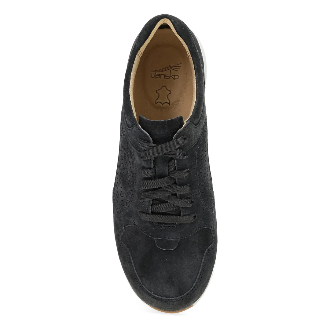 Women's Dansko Catie Sneaker Color: Black Suede  4