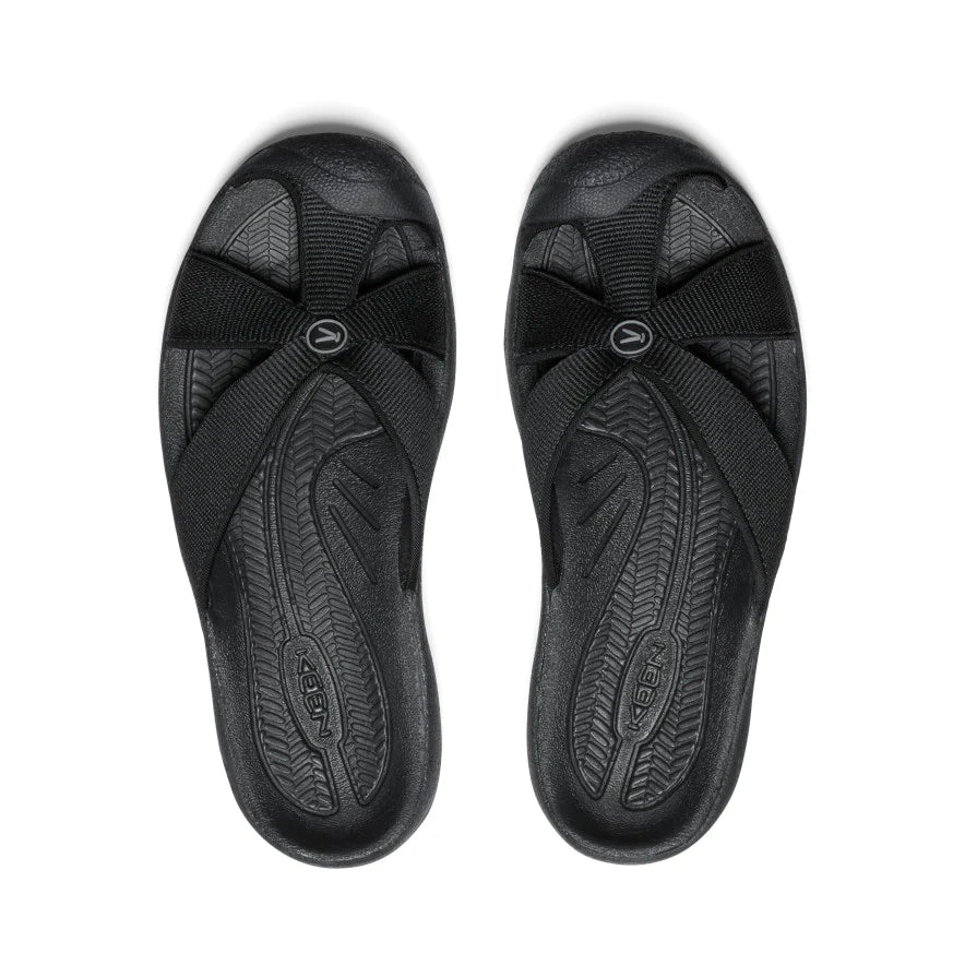 Women's Keen Bali Slide Sandal Color: Black/ Steel Grey  5