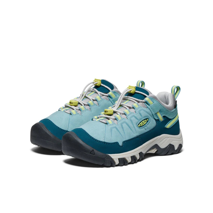 Big Kid's Keen Targhee IV Waterproof Hiking Shoe Color: Reef Waters/Daiquiri Green 1