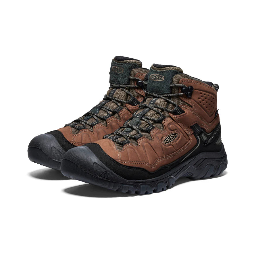 Men's Keen Targhee IV Waterproof Hiking Boot Color: Bison/ Black 1