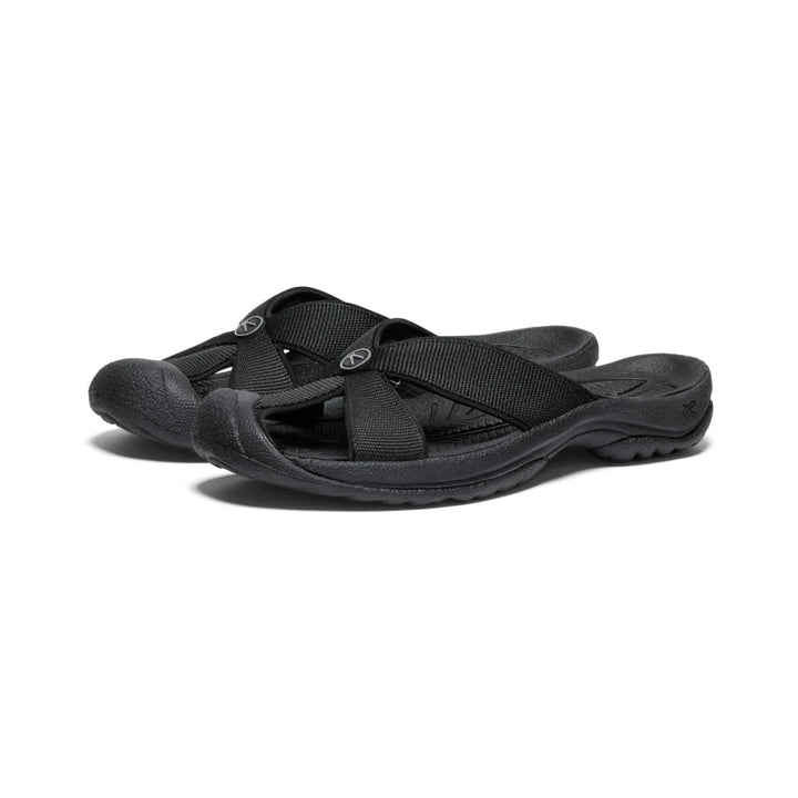 Women's Keen Bali Slide Sandal Color: Black/ Steel Grey  1