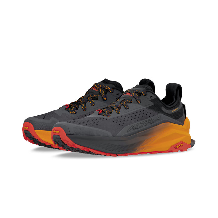 Men's Altra Olympus 6 Color: Black/Orange 5