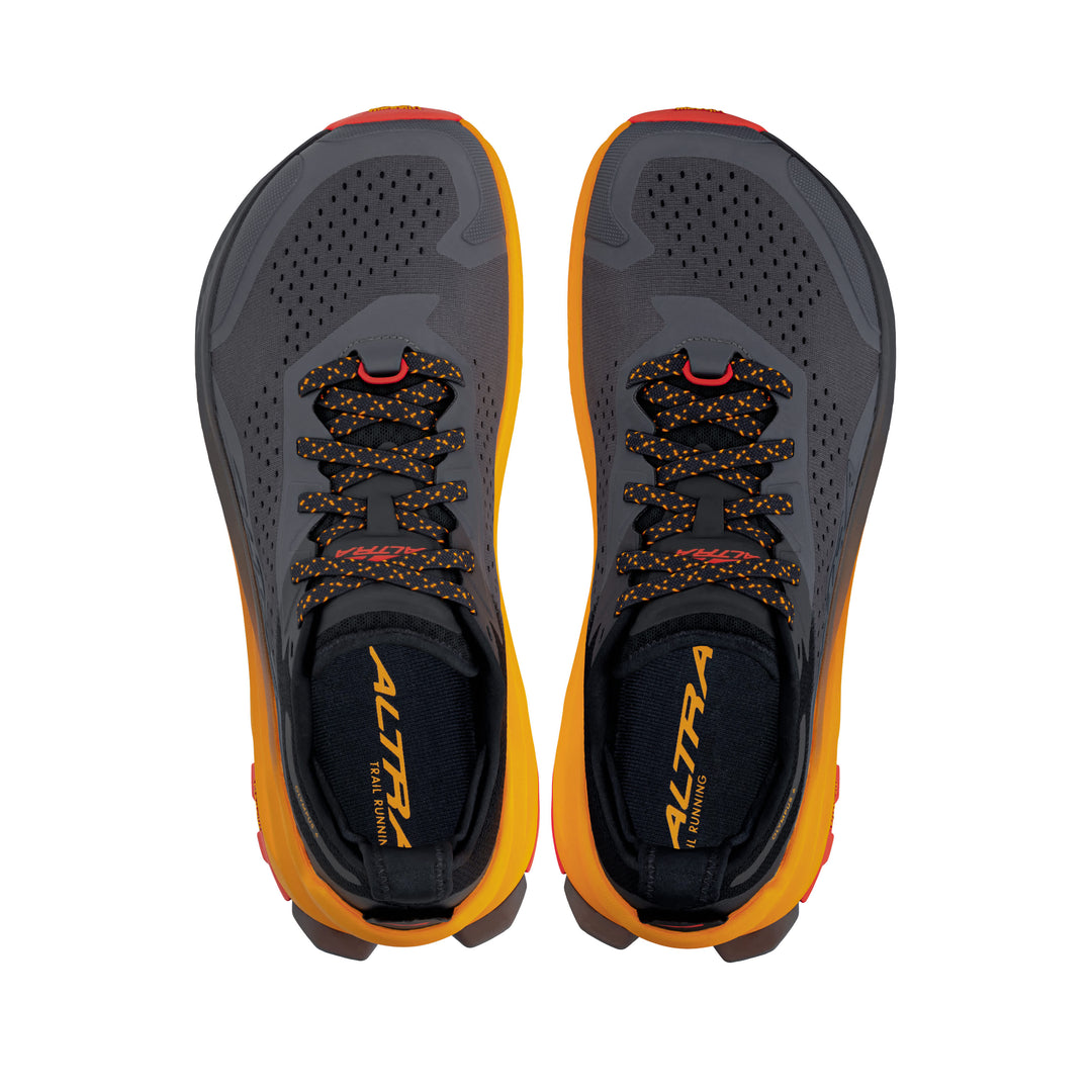 Men's Altra Olympus 6 Color: Black/Orange 6