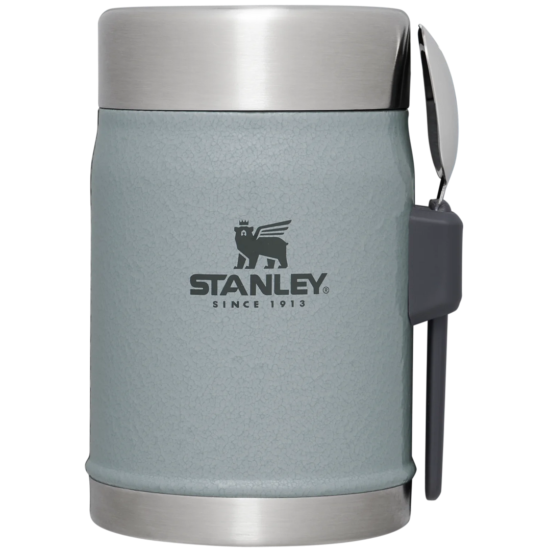 Stanley Classic Legendary Food Jar + Spork 14 oz Color: Hammertone Silver 1