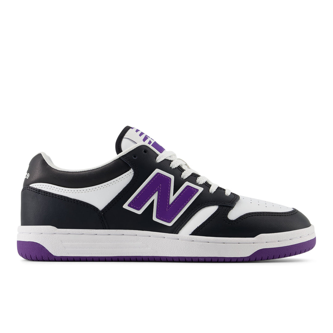 Unisex New Balance 480 Color: Black/White 1