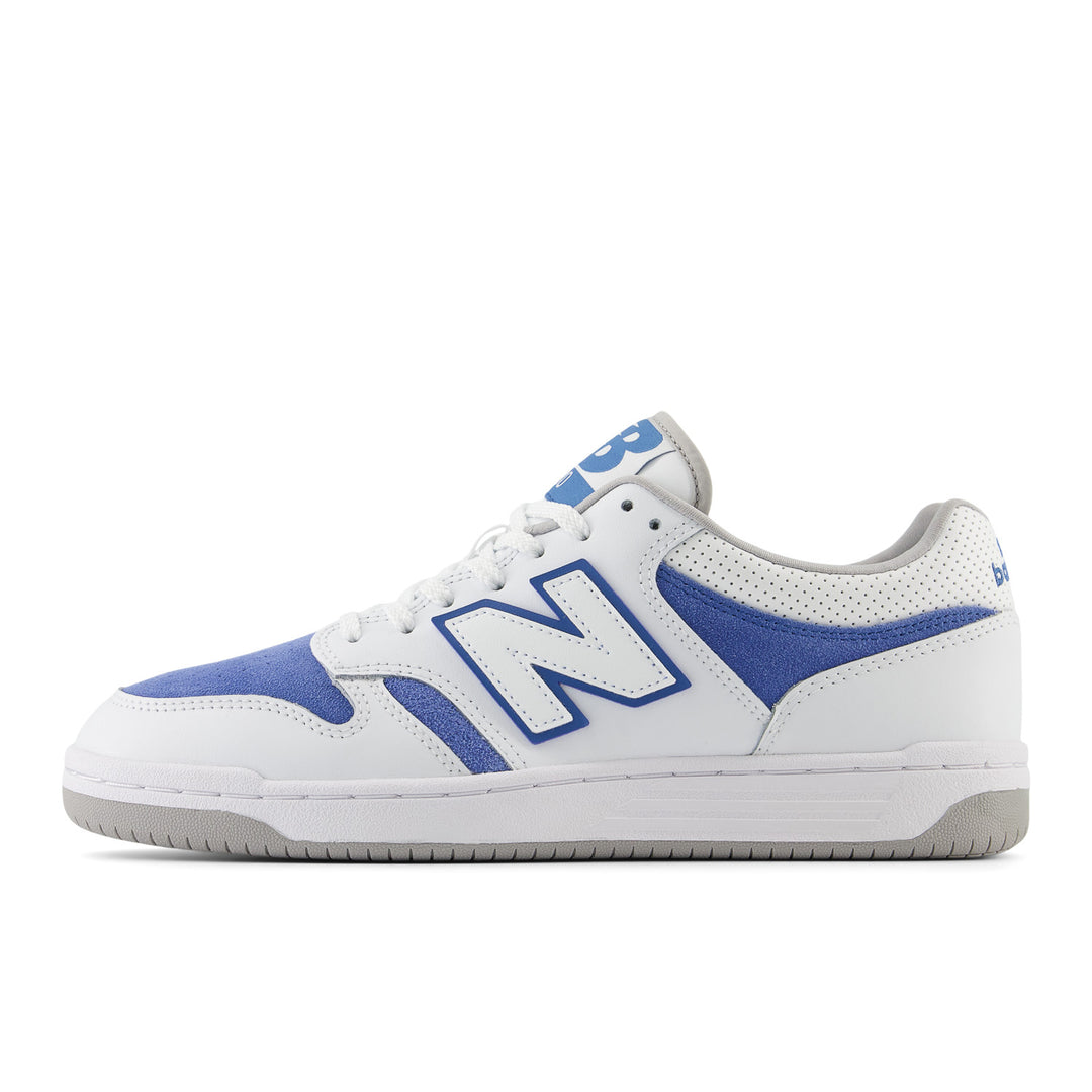 Unisex New Balance 480 Color: White/Royal Blue 7