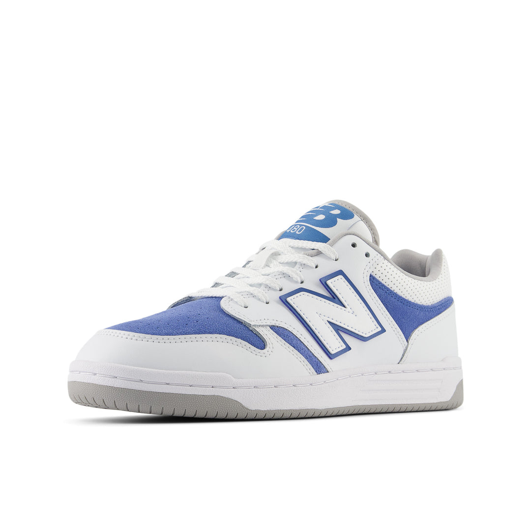 Unisex New Balance 480 Color: White/Royal Blue 9