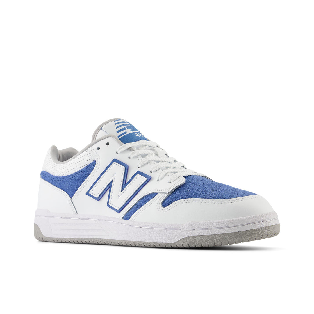 Unisex New Balance 480 Color: White/Royal Blue 4