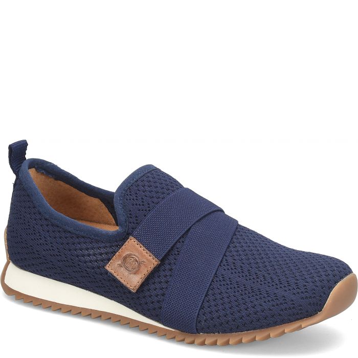 Women's Born Newbury Color: Navy Knit Fabric 1