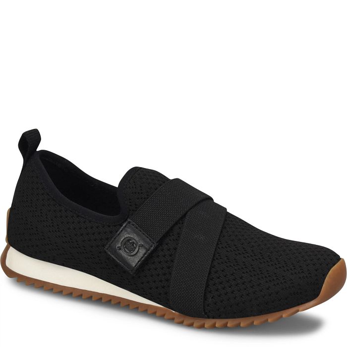 Women's Born Newbury Color: Black Knit Fabric 1