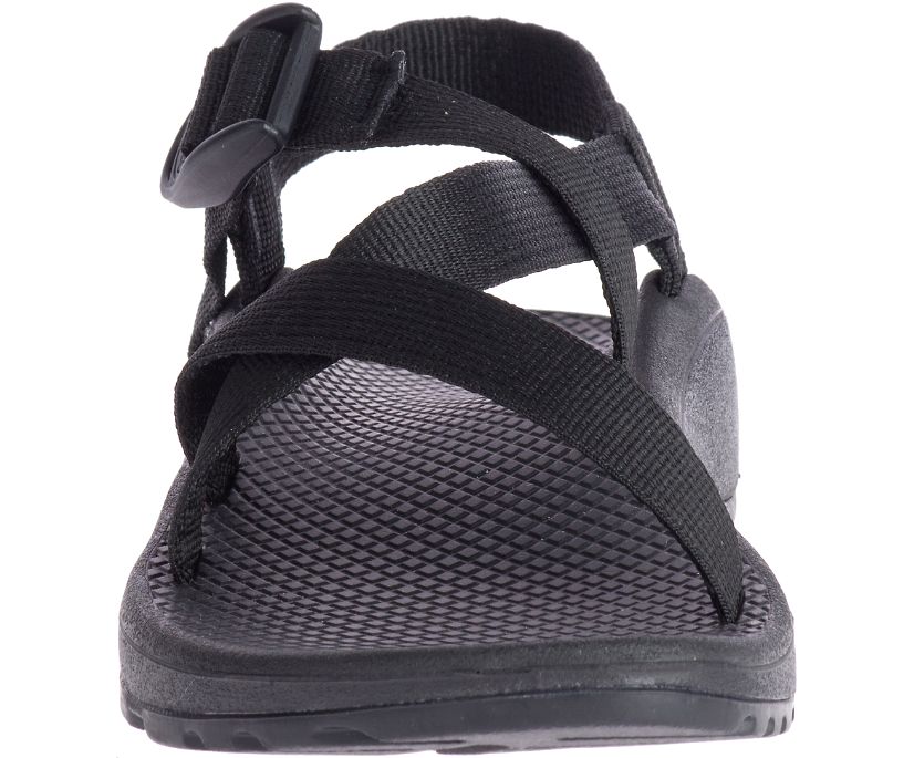 Women's Chaco Z/Cloud Sandal Color: Solid Black (WIDE WIDTH)