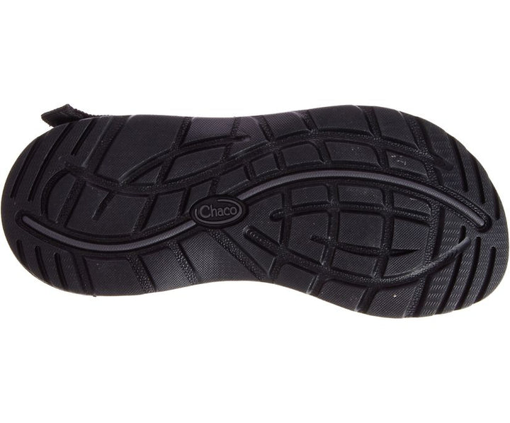 Women's Chaco Z/Cloud Sandal Color: Solid Black (WIDE WIDTH)