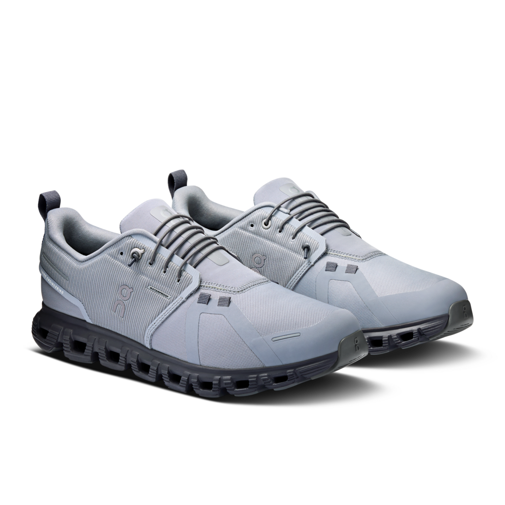 Men's On Cloud 6 Waterproof Sneaker Color: Alloy | Wolf 1