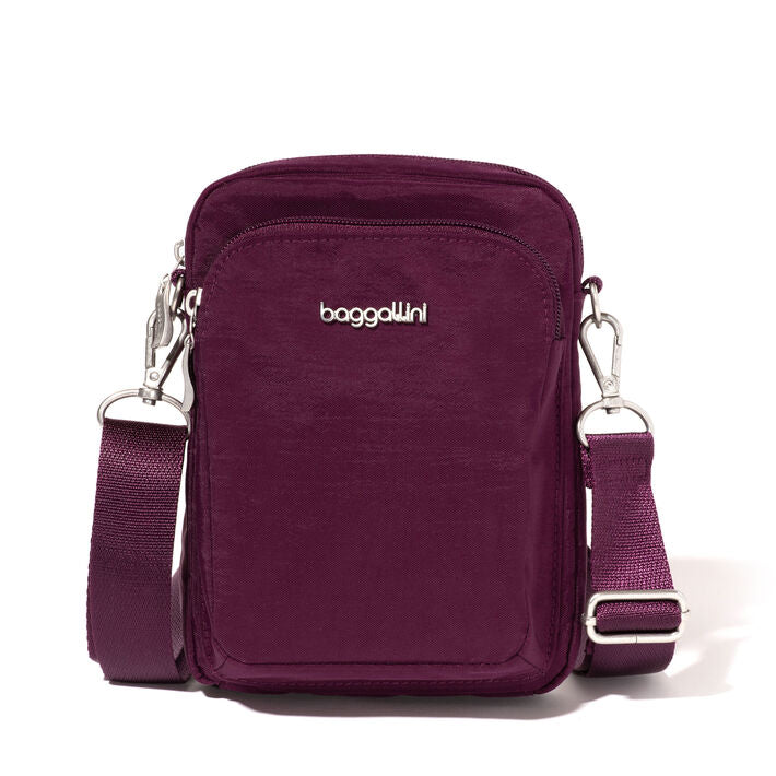 Baggalllini Modern Everywhere Explorer Crossbody Color: Mulberry 1