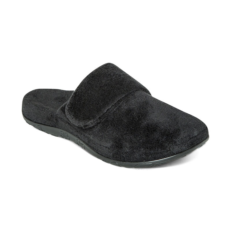 Women's Aetrex Mandy Closed Toe Slipper Color: Black 1