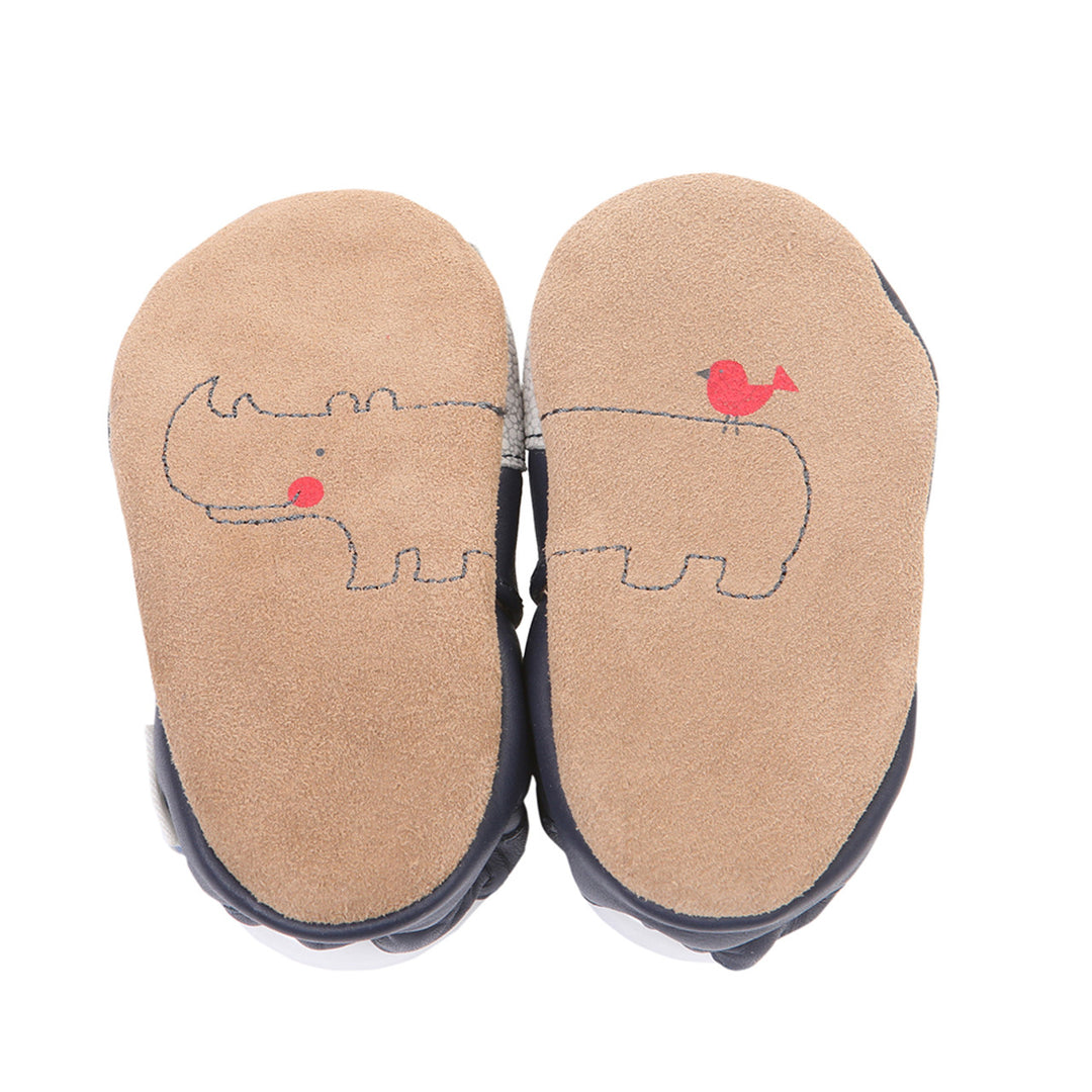 Robeez Friends Wrap Around Soft Soles Color: Navy  3