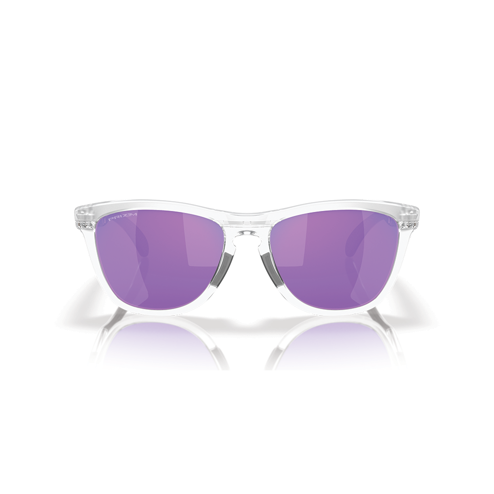 Oakley Frogskins Range Color: Prizm Violet Lenses, Matte Clear Frame  2
