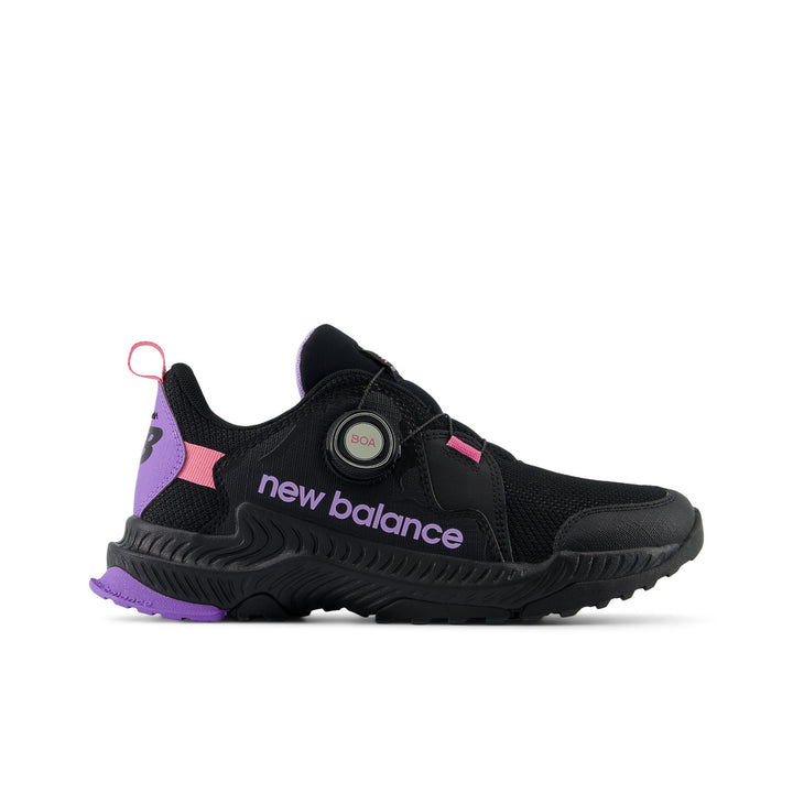 Big Kid's New Balance DynaSoft Trail Magic BOA Color: Black/ Lilac Glo  1