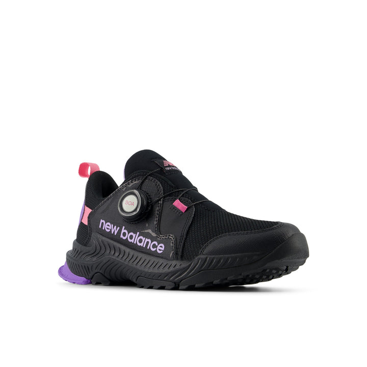 Big Kid's New Balance DynaSoft Trail Magic BOA Color: Black/ Lilac Glo  5